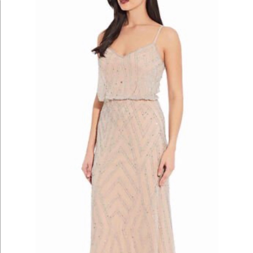 Adriana Papell jeweled gown worn one time